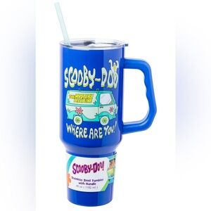 Scooby Doo Where Are You Stainless Steel Tumbler with Handle and Straw